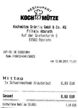 msug Hffner Kochmtze Restaurant